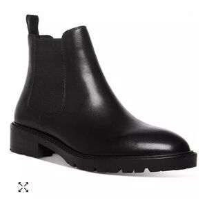 Steve Madden Leather Leopold Chelsea Booties Sz 8.5